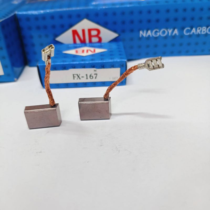 ถ่านมอเตอร์พัดลม รถตู้ คอมมูเตอร์ TOYOTA Commuter FX-167(BX-251) ขนาด ถ่าน 5 x 12 x 18 mm ราคาต่อ 1ชุด มี2ก้อน ราคา ถูกที่สุด ดีลบีเคเค