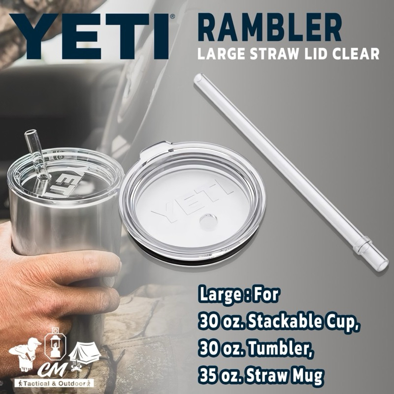 YETI RAMBLER LARGE STRAW LID CLEAR   (26,30,35 OZ) ฝาแก้วพร้อมหลอด