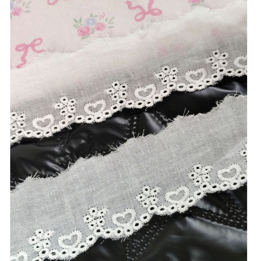 Macraft วัสดุตกแต่ง ผ้าคอตตอน งานส่งจากไทย แต่งกระเป๋า ตระกร้า หมวก CTA17