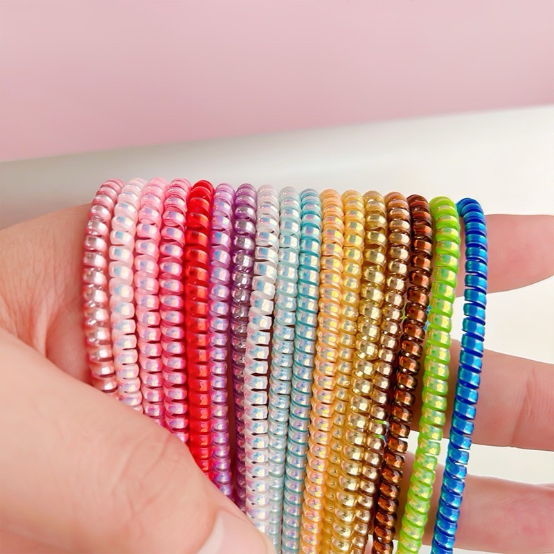 Supercase | สี Metalic❗ยาว1.4เมตร❗สีเงา มาใหม่ สายเกลียว ถนอมสายชาร์จ Metallic Colour Cable Protecto