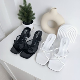 💢ขายดี ส่งเร็ว💢รองเท้าส้นสูง รุ่นSALLY ส้นสูง 2นิ้ว สีดำ ขาว