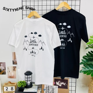 เสื้อยืดผ้าคอตตอน M-4XL พิมพ์ลาย " Adventure " พร้อมส่ง