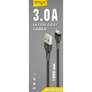 ENYX สายชาร์จ รุ่น EC-08 Fast Charge 3.0 ชาร์จเร็ว Type-C / Micro / L สายไม่พันกัน แข็งแรง ec08 สายถักสีดำ จ่ายไฟเสถียร