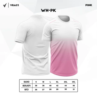 VR03 เสื้อกีฬา เสื้อยืดคอกลม เสื้อฟิตเนส เสื้่อออกกำลังกาย สไตล์สปอร์ต