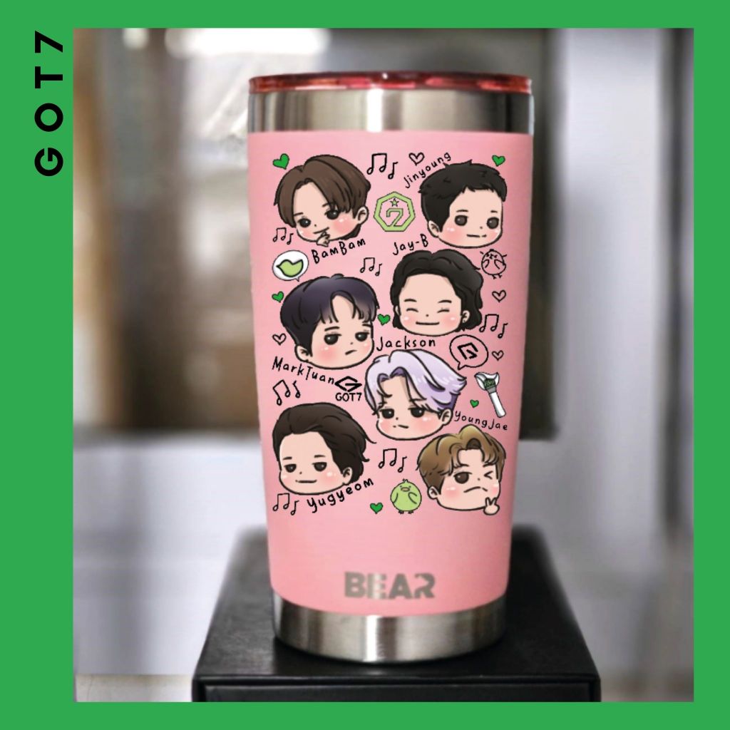 GC2. แก้ว GOT7CARTOON : GOT7 : Marktuan : BAMBAM : Jackson : Jinyoung : YoungJae : Yugyeom : JayB