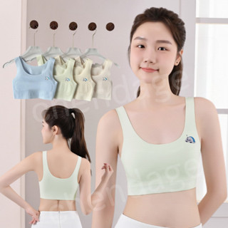 เสื้อซับในเด็กแฟชั่น B-143 บราซับในผ้านิ่ม แบบสวม มีแผ่นกันโ…