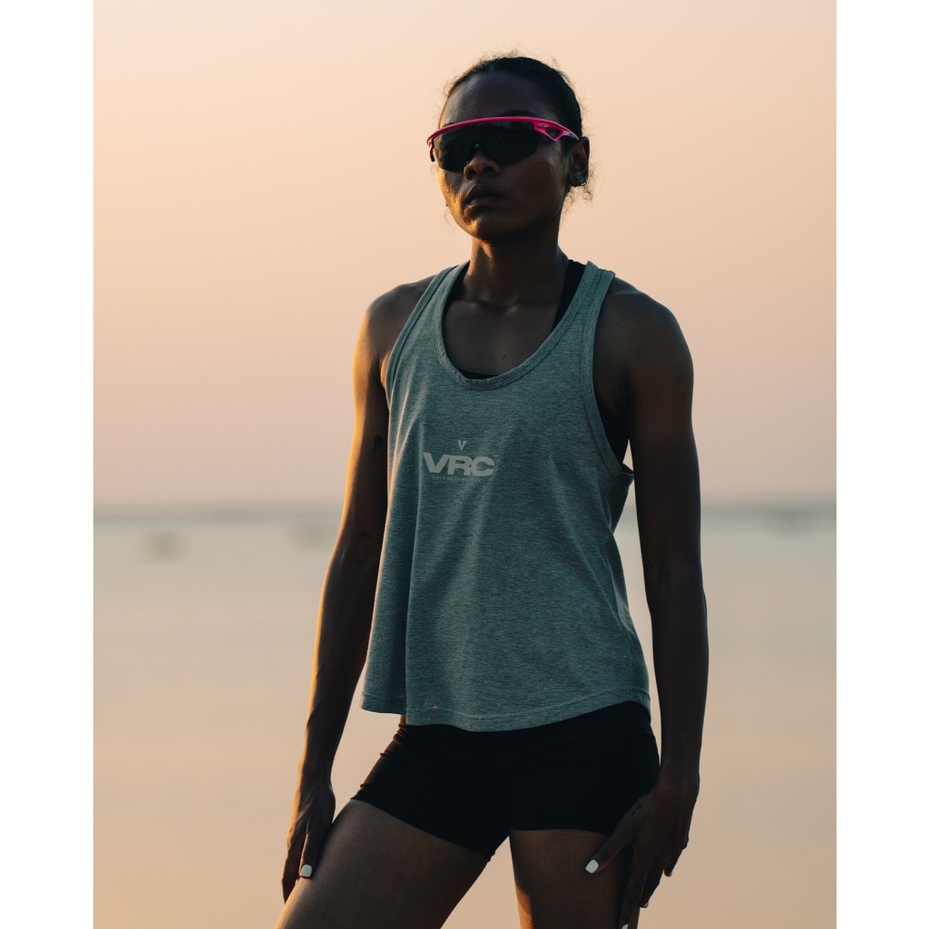 VOLT ELECTRON 001 VRC TOPDYE เสื้อกล้าม ออกกำลังกาย สีเทา