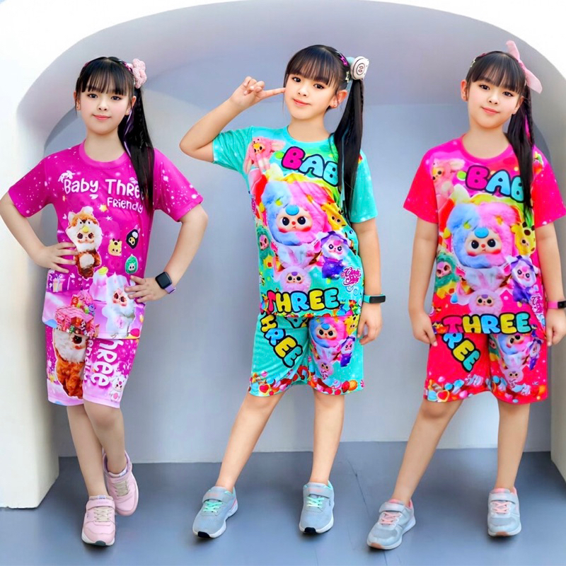 ชุดเบบี้ทรีเข้าใหม่ ลูกอมน่ารัก 1-12ขวบสีสันหวานๆผ้าไมโครพรีเมียม