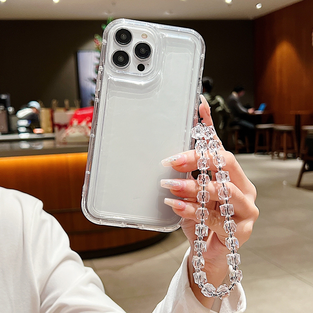 เคสกันกระแทก เคสไอโฟน เคส ใส For iPhone 16 15 14 13 12 11 17 Pro Max Air 14 15 16 Plus XS Max X XR Clear TPU Soft Case