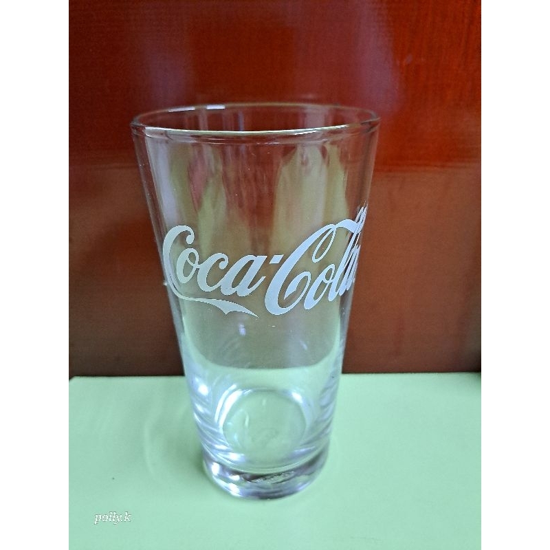 แก้วโค้กวินเทจ ลายขาว Coca-Cola