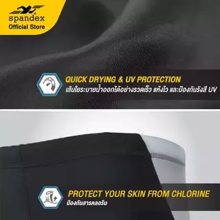 Spandex กางเกงว่ายน้ำขาสามส่วน ผ้าไม่บาง เชือก+ซับใน มีสายยา งยืดปลายขา ไม่ย้วย ใส่สบายSW203