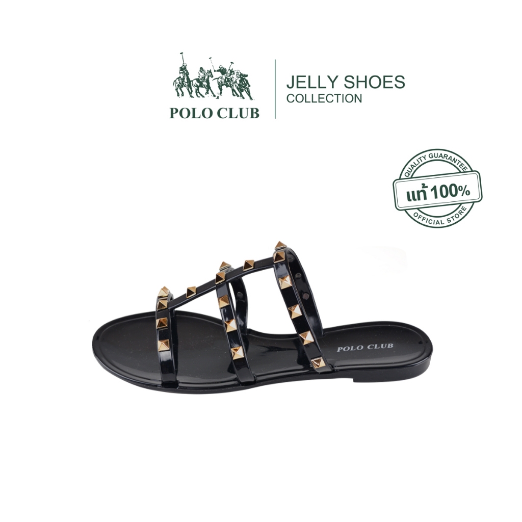 POLO CLUB รองเท้ายาง รุ่น JL-2769 สีดำ | รองเท้าแตะผู้หญิง