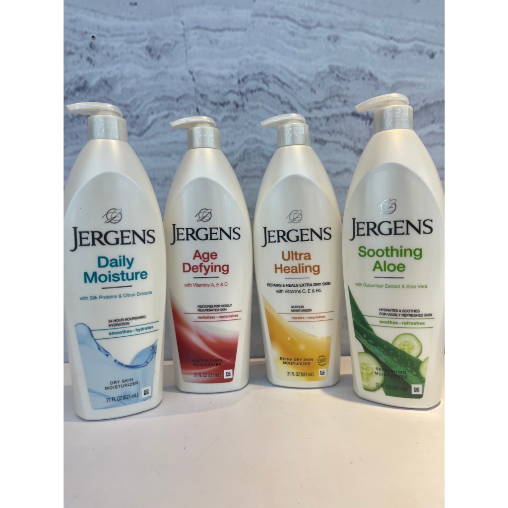 (มี 4 สูตร) Jergens Body Lotion เจอร์เกนส์ ผลิตภัณฑ์โลชั่นบำรุงผิวกาย 621 มล.