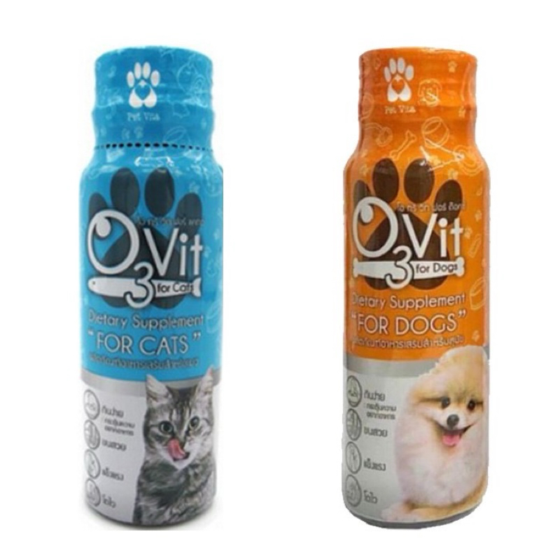 O3Vit Dietary Supplement อาหารเสริมแมว/สุนัข 50ml