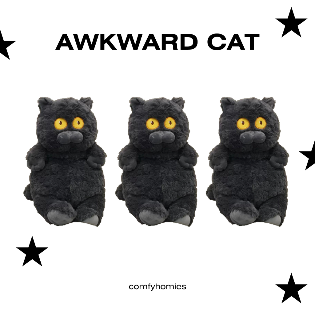 🥺พร้อมส่ง🥹ตุ๊กตาแมว AWKWARD CAT/comfyhomies/