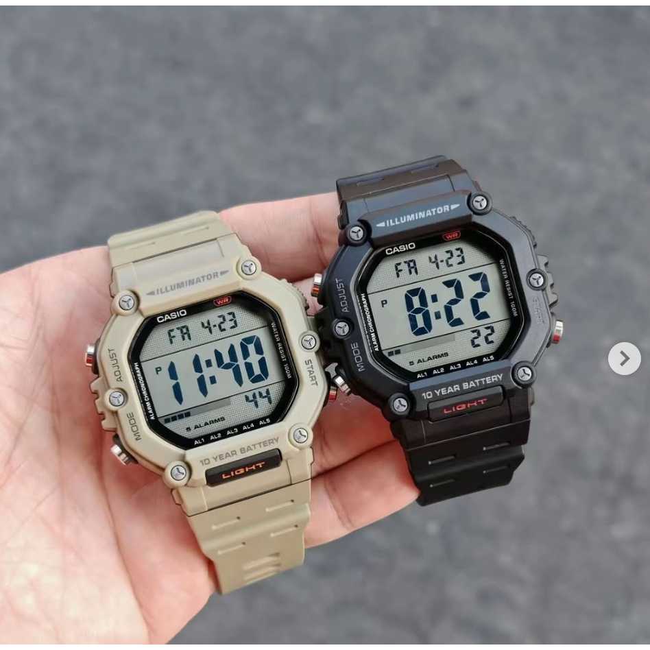 casio ของแท้ประกันศูนย์ นาฬิกาคาสิโอ ผู้ชาย AE1600 รุ่น AE-1600H/ SMILE168 ประกันศูนย์cmg/c-thong