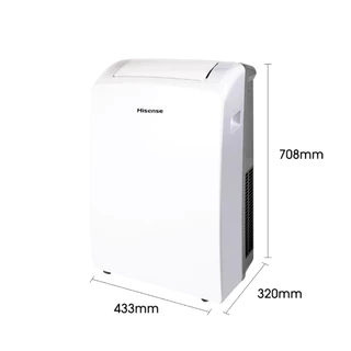 Hisense แอร์เคลื่อนที่ 12000 BTU AP-12CR4RNXS01 หน้าจอ LED ตั้งเวลาได้ Portable Air Conditioner