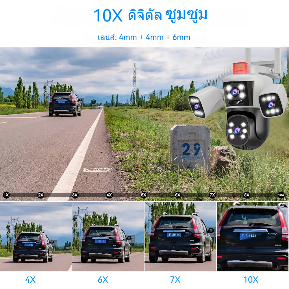 CCTV WIFI  กล้องวงจรปิด  IPC360-BF1  ซูม 10 เท่า  4K,การติดตามอัตโนมัติ AI เสียงสองทาง คืนวิสัยทั