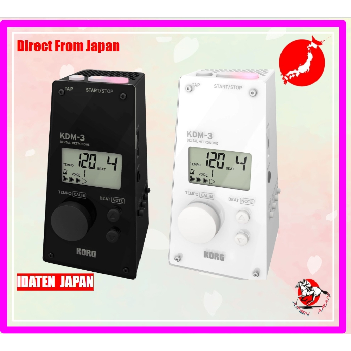 Korg Digital Metronome Lightweight KDM-3 Black / White [Direct from JAPAN]