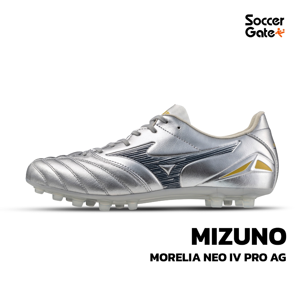 MIZUNO MORELIA NEO IV PRO AG รองเท้าสตั๊ดฟุตบอลของแท้ [โค้ด SOCC09SEP ลดสูงสุด 500 เมื่อซื้อครบ 3000