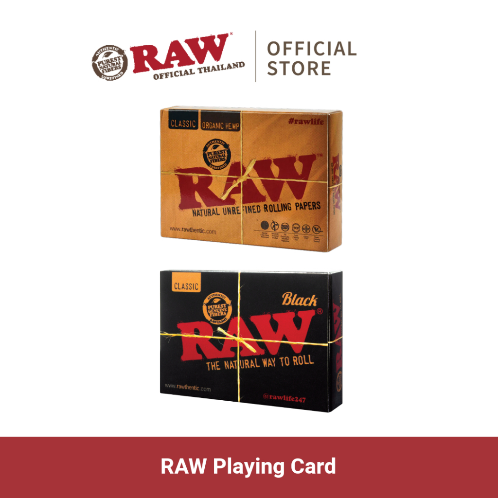 การ์ดเกม RAW PLAYING CARD BLACK & RAW PLAYING CARD CLASSIC ของสะสมสุดพิเศษจาก RAW Thailand