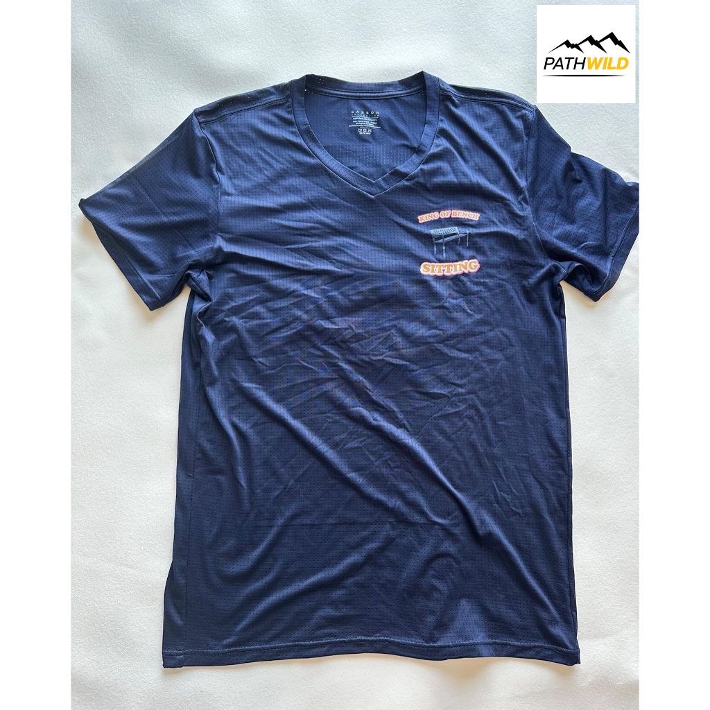 เสื้อยืด คอวี SCSL COOLMAX KING OF BENCH V NECK เสื้อ Coolmax ใส่สบาย แห้งเร็ว