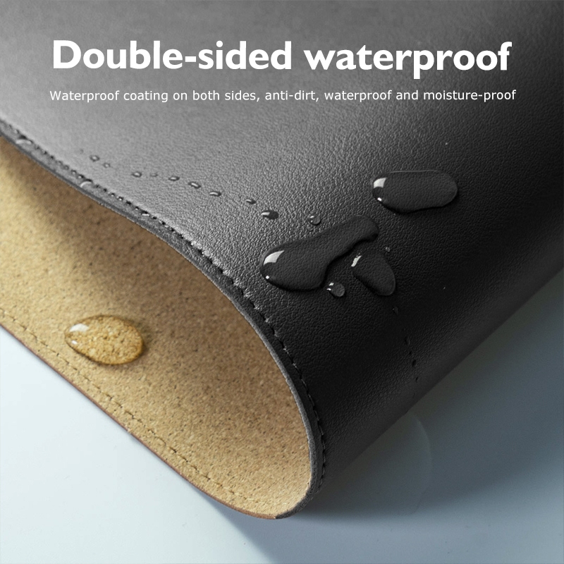 MIIIW แผ่นรองเมาส์ขนาดใหญ่ 900*400mm แผ่นรองเมาส์ แผ่นรองเมาส์หนังคอร์ก แผ่นรองเมาส์กันฝุ่น กันลื่น Leather Mouse Pad - รูปที่ 2