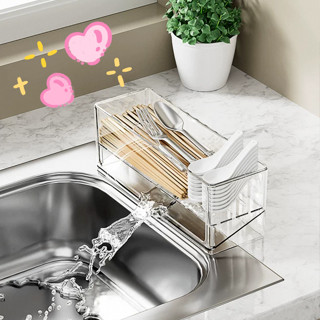 PETที่วางฟองน้ํา ความจุขนาดใหญ่ชั้นวาง ชั้นวางน้ำยาล้างจาน ม…