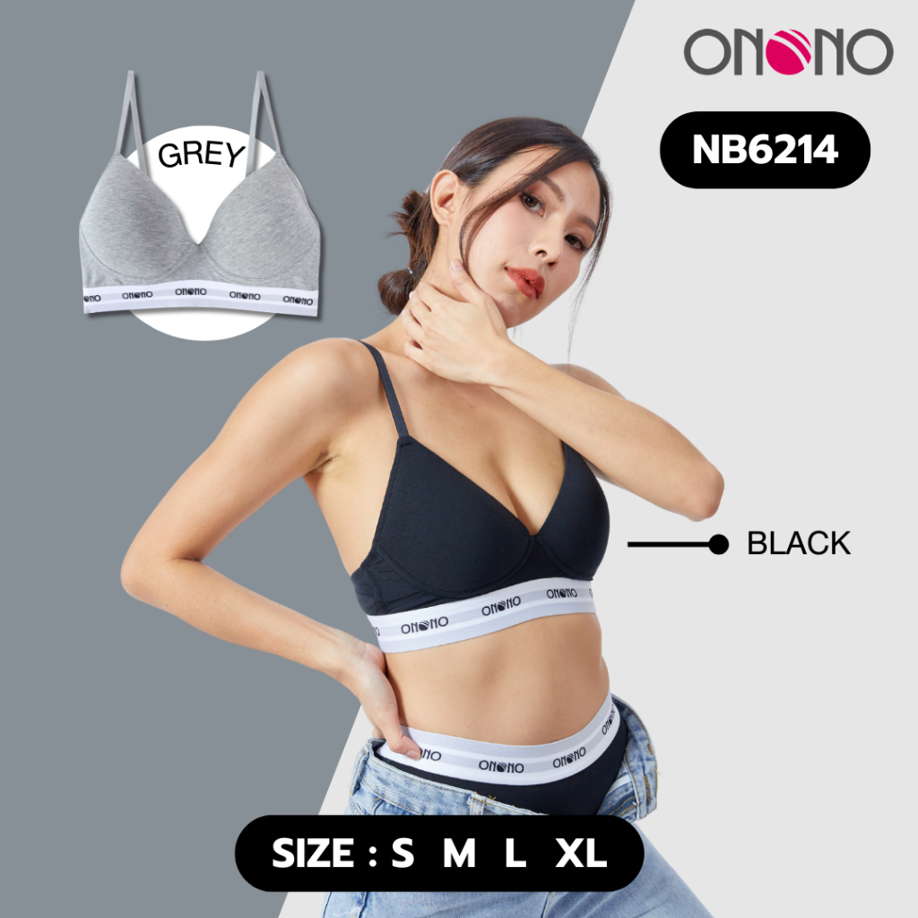 ONONO สปอร์ตบรา สายเดี่ยว ฟองน้ำบาง รุ่น NB6214