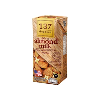 (ยกลัง2ลัง) 137 ดีกรี นมอัลมอนด์สูตรดั้งเดิม ขนาด 180 ml x pack of 3 x 12 (Almond Milk Original 137 Degrees Brand)