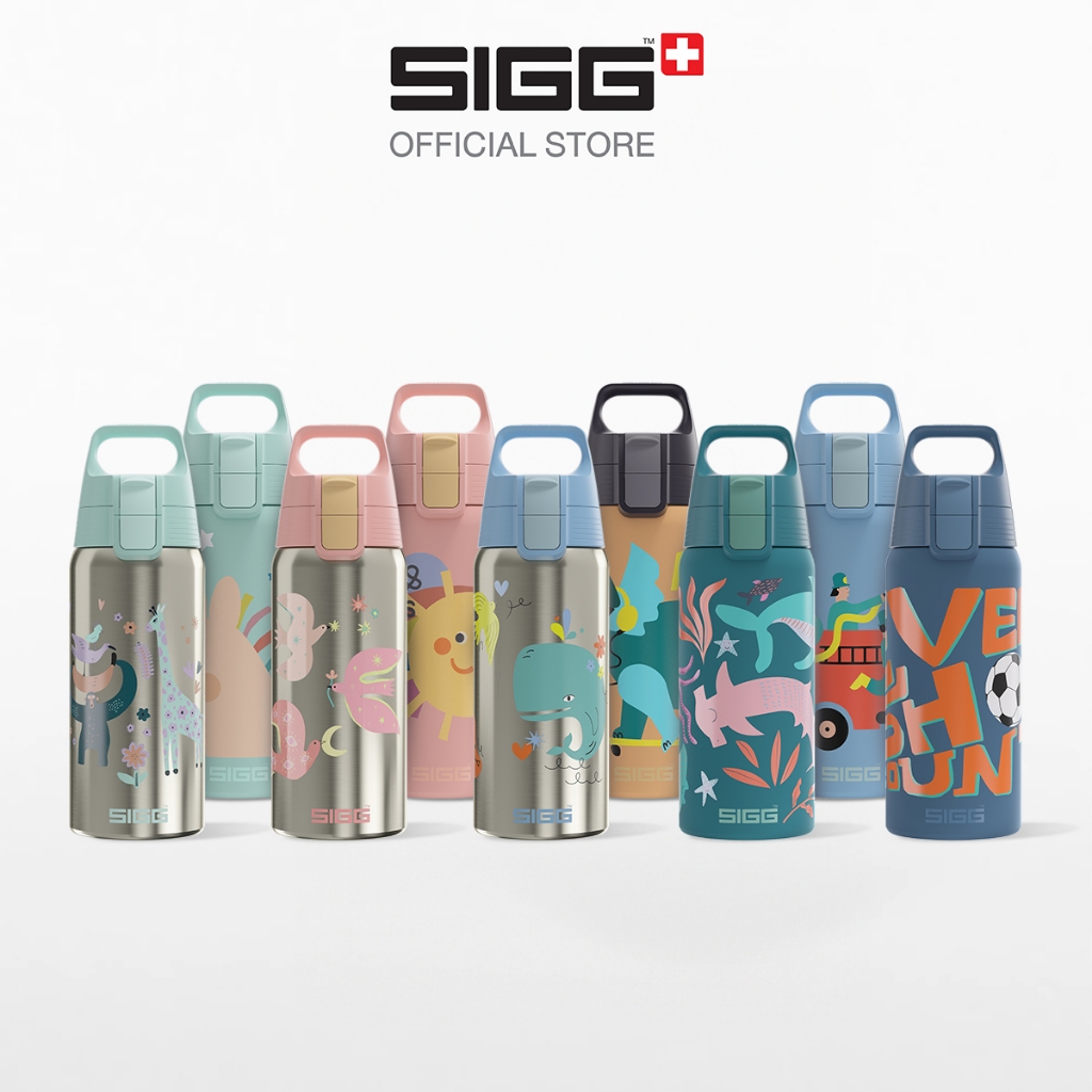 SIGG Shield Therm One Kids กระบอกน้ำสุญญากาศเก็บอุณหภูมิพกพาสำหรับเด็กขนาด 0.5 L.