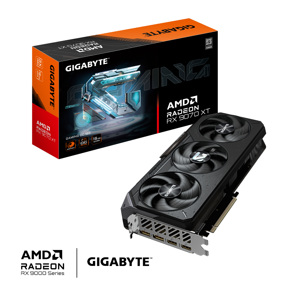 VGA (การ์ดแสดงผล) GIGABYTE RADEON RX 9070 XT GAMING OC 16GB GDDR6 (GV-R9070XTGAMING OC-16GD)