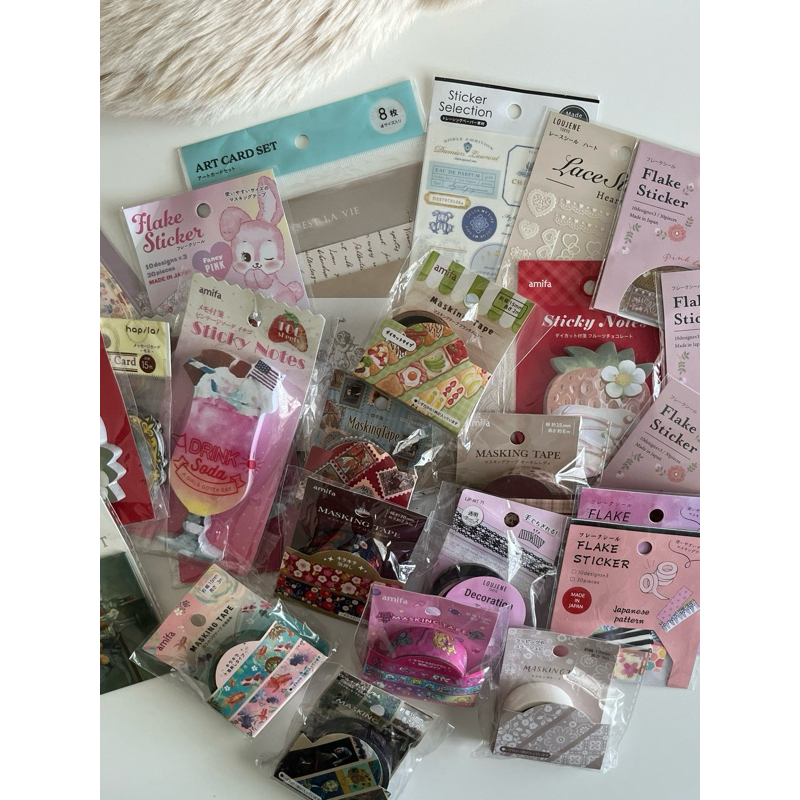 (พร้อมส่ง) - (part12) แท้จากญี่ปุ่นมือ 1 งานรวมสินค้าน่ารักแบรนด์ amifa สติ๊กเกอร์ เทปตกแต่ง กระดาษโน๊ต💥อ่านรายละเอียด