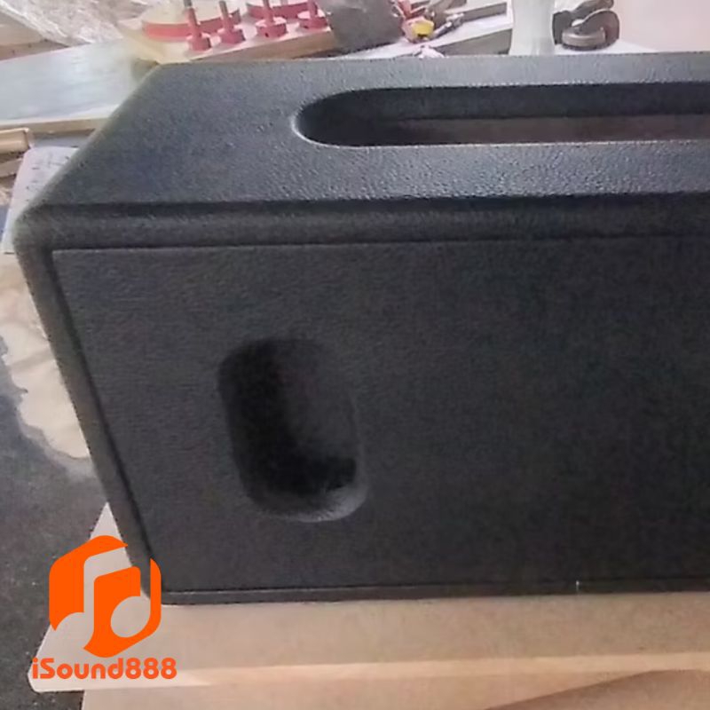 ตู้เปล่าลำโพงบลูทูธ Diy 2.0 #ML52R (งานหุ้มหนัง)ดอกมิดเบส5.25นิ้ว×2ดอกแหลมhk2นิ้ว×2 พอทหลัง แอมจิ๋วบลูทูธ