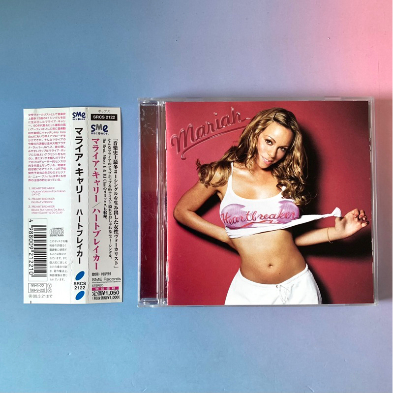 🛒 (พร้อมส่ง) CD ซีดีเพลง: Mariah Carey — Heartbreaker [Japan/single]