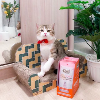 (ยกลัง+ส่งฟรี+ไม่ร่วมสะสมแต้ม) ชูชู โปรตีนบูสเตอร์ บำรุงแมว รูปแบบซองเลีย 48 แพ็ค (192ชิ้น) รสปลาแมคเคอเรลและปลาทูน่า