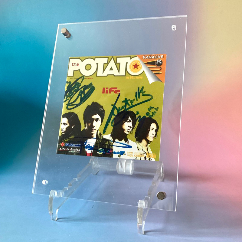 🛒 (พร้อมส่ง) ลายเซ็นสด ของแท้ครบวง VCD วีซีดีเพลง: Potato (โปเตโต้) — อัลบั้ม Life [signed cd]