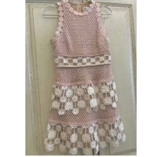 เดรสสั้น Self portraitแท้ size.uk8,uk10