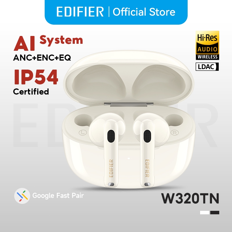 Edifier W320TN TWS หูฟังบลูทูธไร้สาย V5.3 พร้อมการลดเสียงรบกวน Noise Cancellation