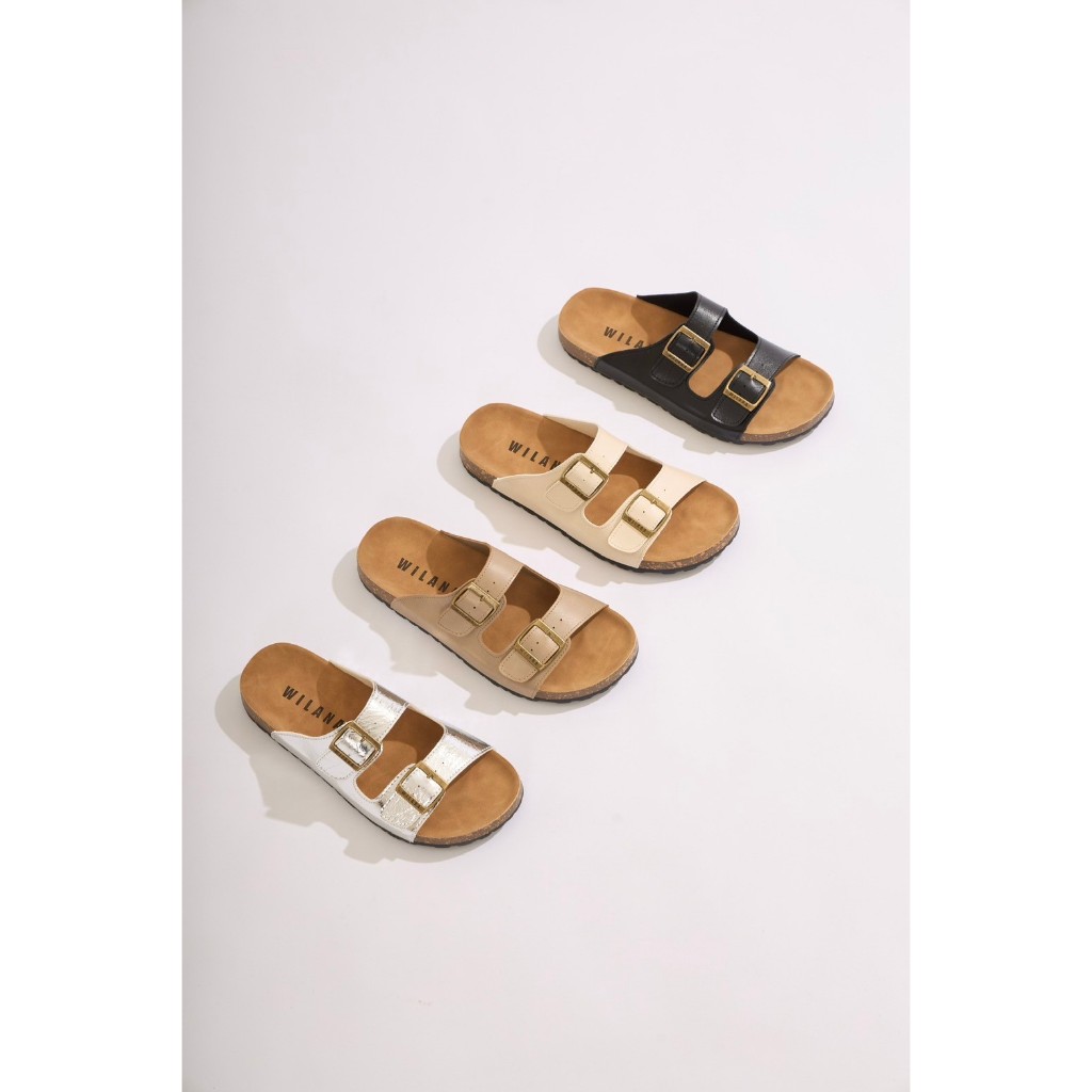 📢 ลด100.- กดสั่งวิดีโอในร้าน‼️ Kalla lily   รองเท้าแตะ รุ่น Y55 ทรงไบเคน รุ่นใหม่ สวย พื้นนุ่ม ใส่ได้ทุกวัน wilana