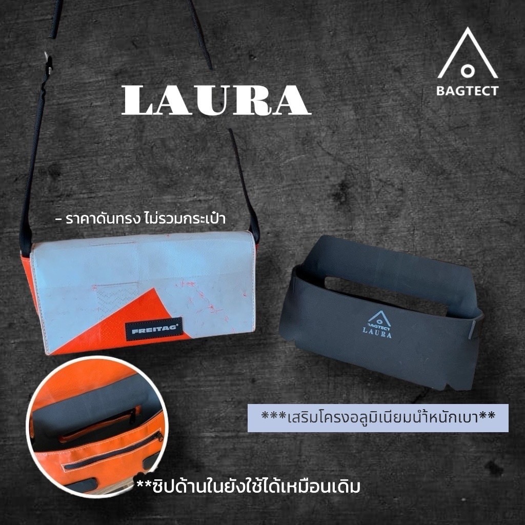 (สินค้าพร้อมส่ง) ดันทรงกระเป๋าFreitag รุ่น LAURA (F71) และ (F171)แบบเต็มใบ (ไม่รวมกระเป๋า)