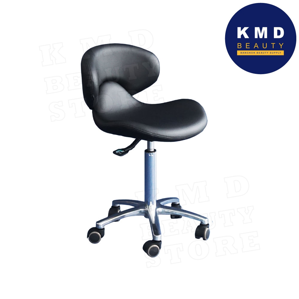 เก้าอี้นั่งทำงาน ปรับสูงต่ำได้ สำหรับช่างทำผม ทำเล็บ ช่างสัก คลินิกพยาบาล มีล้อ อย่างดี แข็งแรง