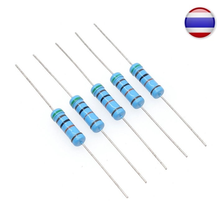 5pcs ตัวต้านทาน  3W 1% ฟิลม์ โลหะ  Metal Film resistor  1K - 24K Ohm โอห์ม