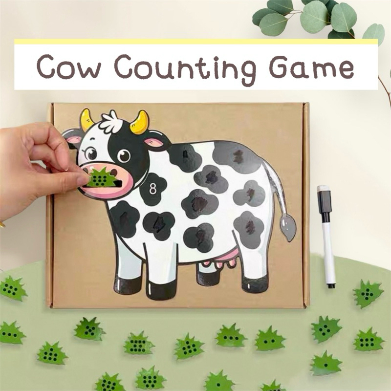 พร้อมส่ง Cow Counting Game (เกมส์ฝึกนับจำนวน)