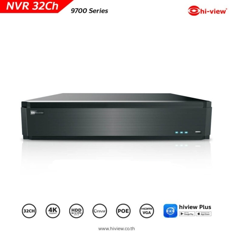 เครื่องบันทึกกล้อวงจรปิด IP Hi-view (NVR) รุ่น HP-9732H8-AI