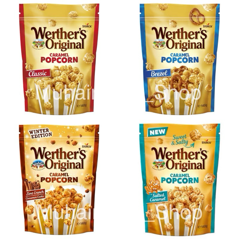 Werther's Original Caramel Popcorn ป๊อบคอร์น เวอร์เธอร์ Popsecret Cretors Darda GARRETT Werther popc