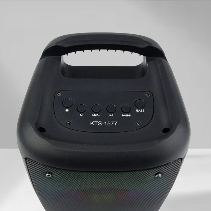 ลำโพงบลูทูธ KBroad รุ่น KTS-1577 ดอกลำโพง 4 นิ้ว ไฟ LED ปรับได้ เสียงดี พกพาง่าย