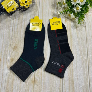 Banana ถุงเท้าข้อกลางใส่ทำงาน ยกโหล 12คู่ ขนาดฟรีไซส์ 37-45 มีสีดำล้วน สีขาว ลายสปอร์ต ผ้าดี ผ้านิ่ม พร้อมส่งจ้า
