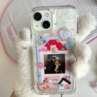 พร้อมส่ง 💌 เคสโทรศัพท์แกะหลังพลาสติก เก็บความทรงจำ 🤍 ใส่รูปข้างใน DIY เองได้ *ลอกฟิล์มออกก่อนใช้งาน* 🩷