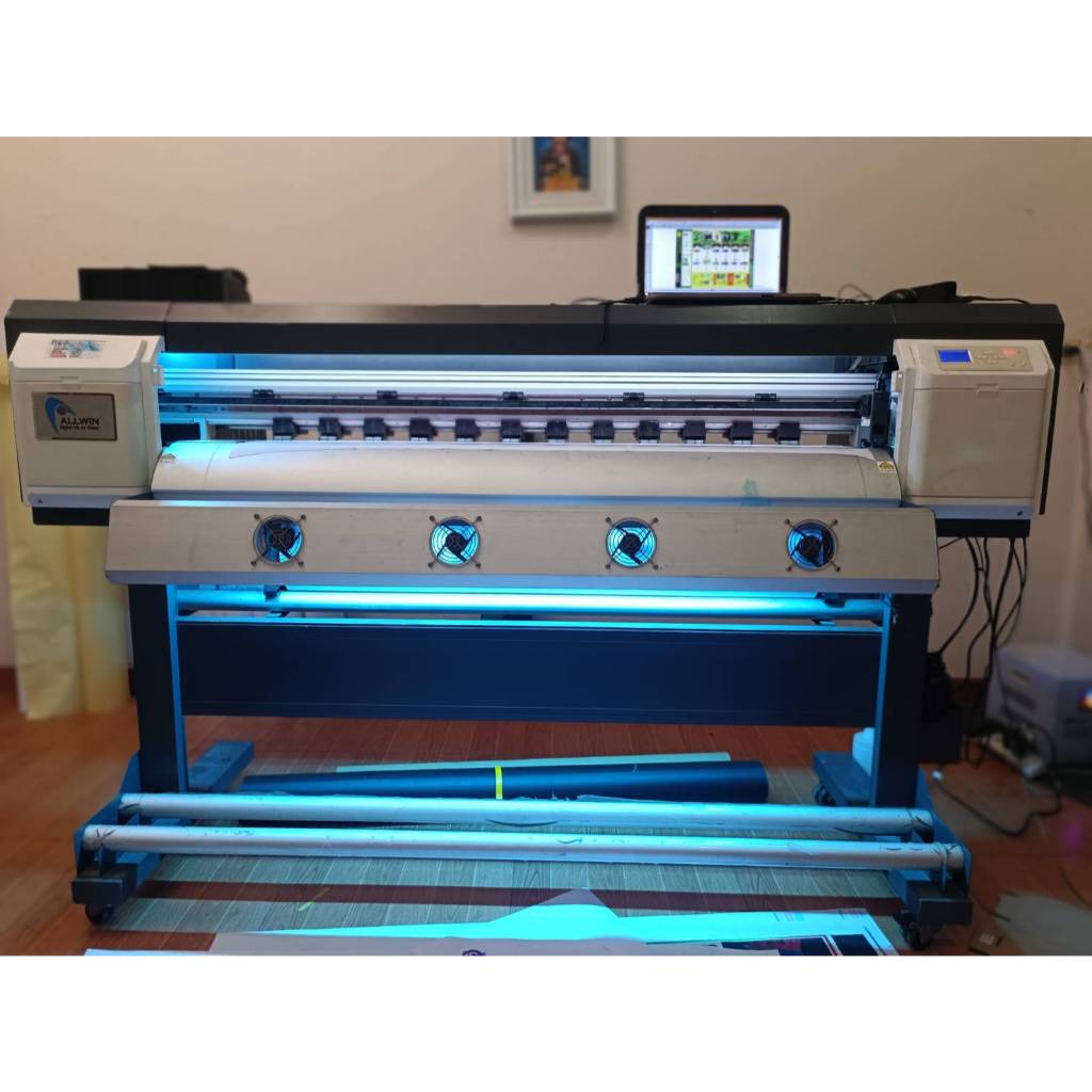 All win UV ขนาด 1.3 เมตร  บอร์ดใหม่ คมชัด สวย HD ฉลาก ไวนิล เครื่องพิมพ์ หัวพิมพ์ DX10 หัวใหม่